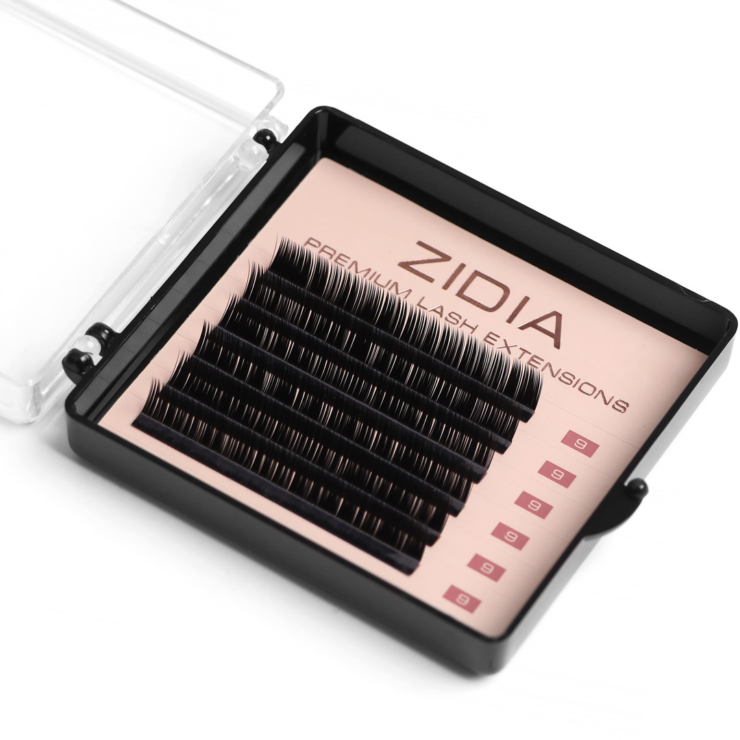 ZIDIA Premium Lash Extensions 6 tapes - M0.1 x 9 mm