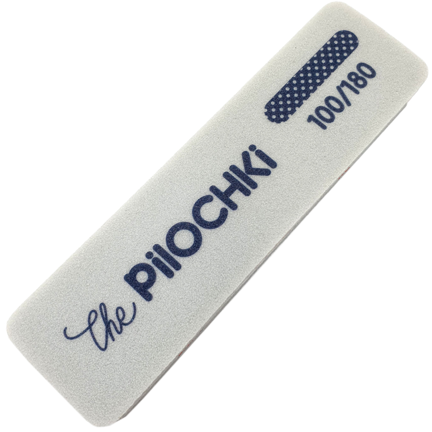 ThePilochki Баф шліфувальник для нігтів, 115*33 мм (сірий) - 100/180 грiт ThePilochki Баф шліфувальник для нігтів, 115*33 мм (сірий) - 100/180 грiт