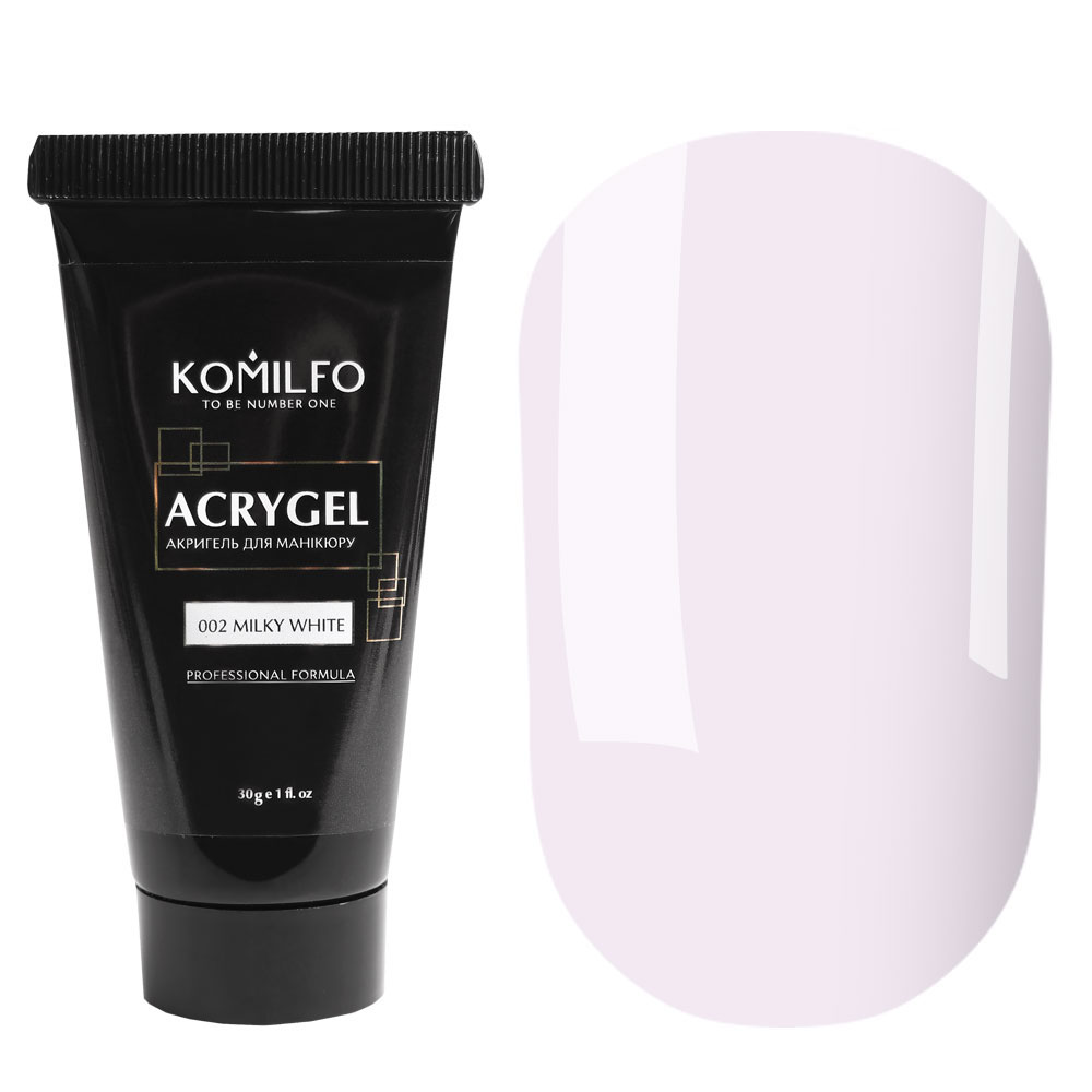 Komilfo AcryGel 002 Milky White, 30 ml