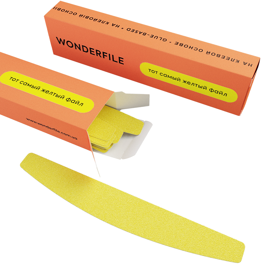 Wonderfile glue files crescent 162/24, 180 gr (50 pcs) Wonderfile glue files crescent 162/24, 180 gr (50 pcs)