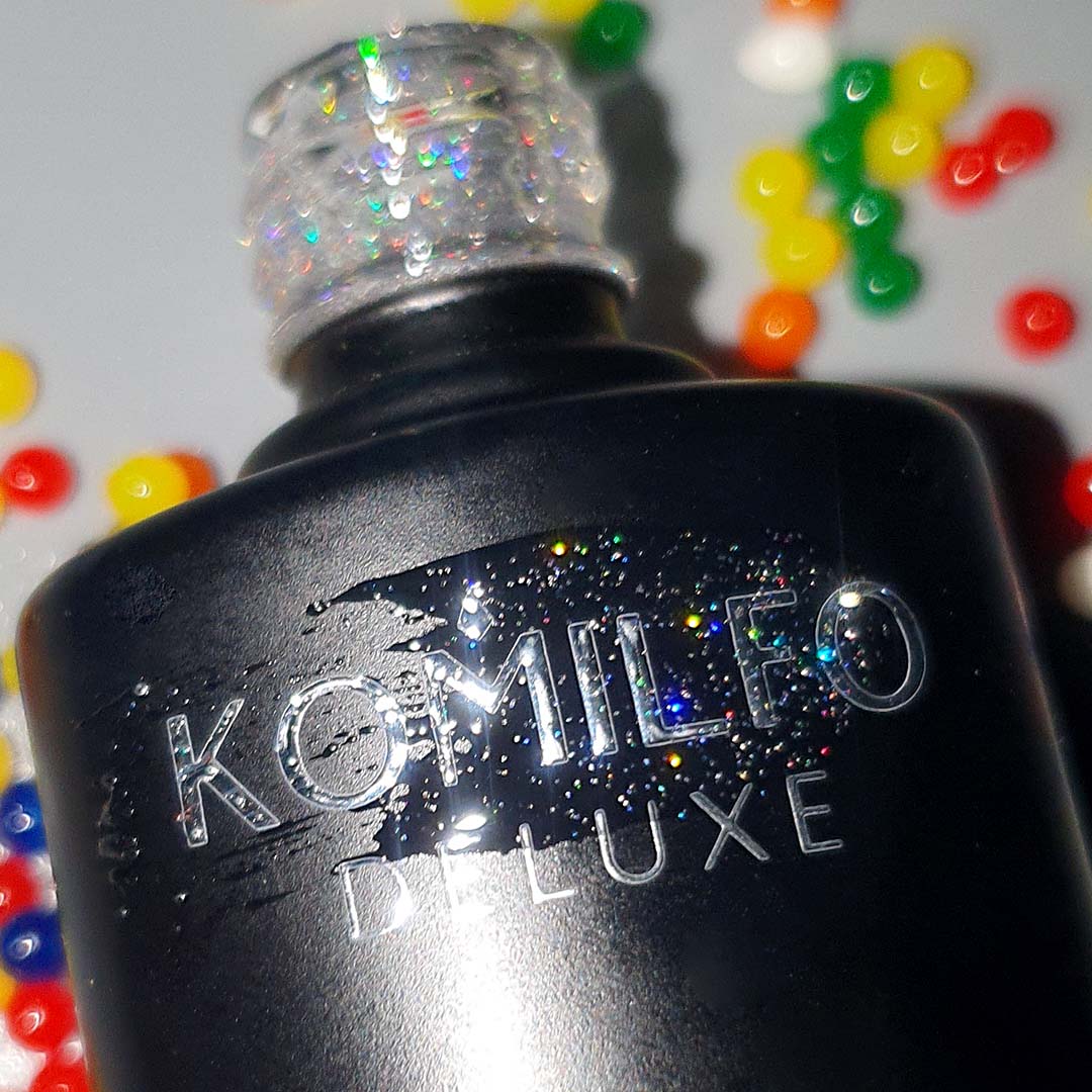 Komilfo No Wipe Holographic Top - голографический топ без ЛС, 8 мл Komilfo No Wipe Holographic Top - голографический топ без ЛС, 8 мл