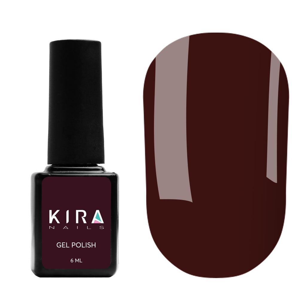 Kira Nails gel varnish No. 032 (plum, enamel), 6 ml