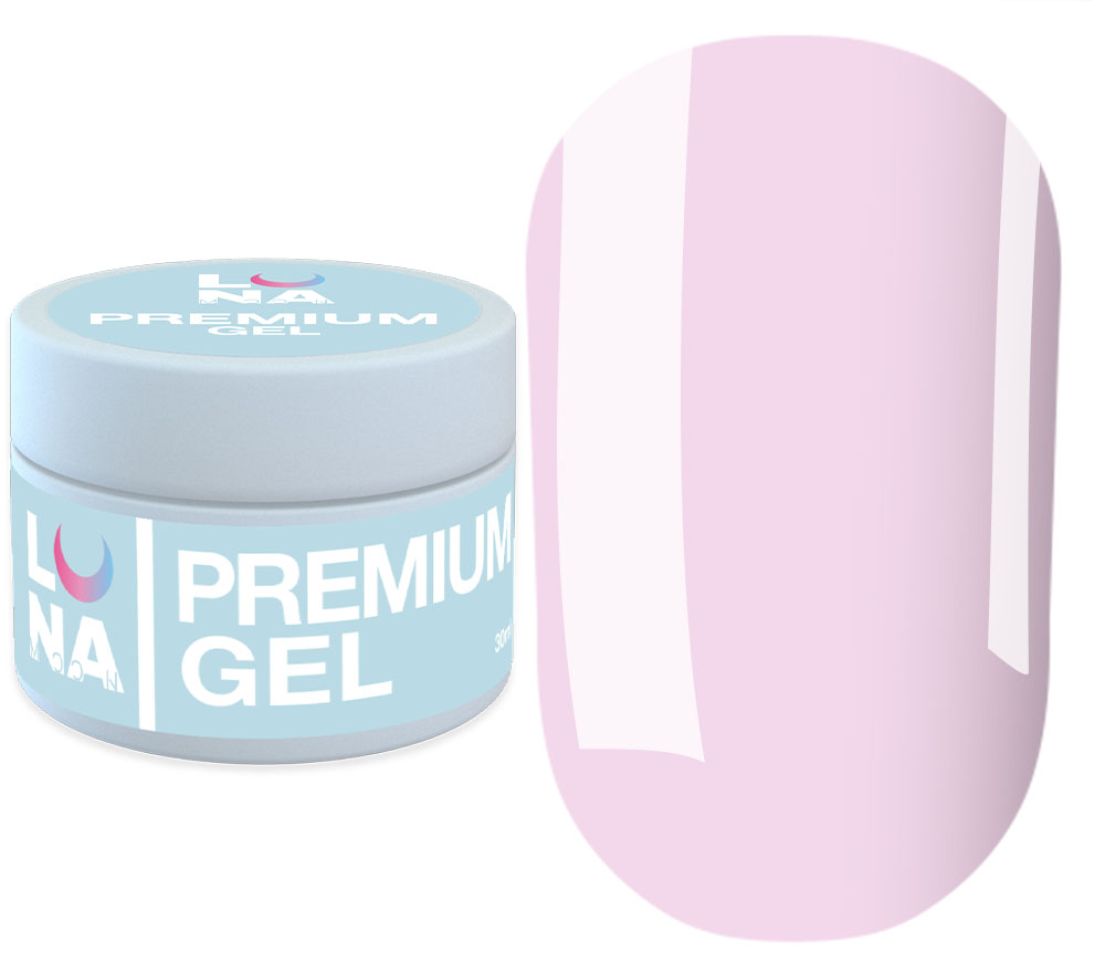 LUNA Гель для наращивания Gel Premium №19, 30 мл