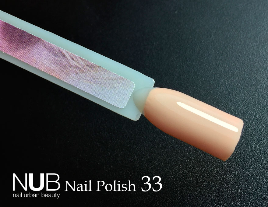 Nail Polish NUB 033 Almond Cream (pale orange-peach, enamel), 14 ml