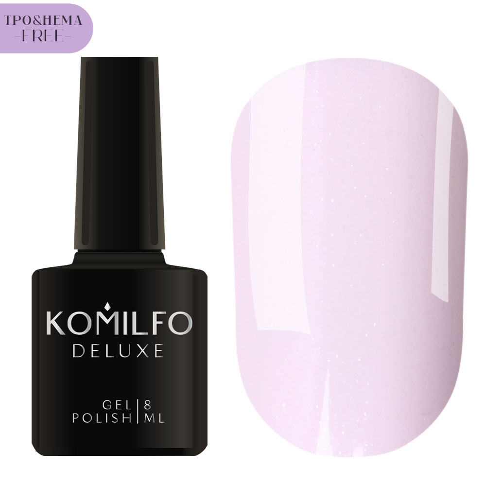 Gel varnish Komilfo DeLuxe Termo C003 (light brown, when heated - bright light green), 8 ml