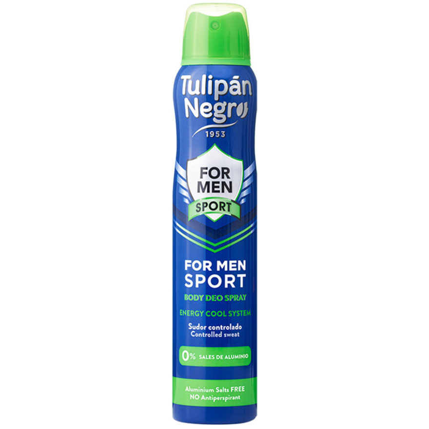 Tulipan Negro Deodorant spray FOR MEN SPORT, 200 ml Tulipan Negro Deodorant spray FOR MEN SPORT, 200 ml