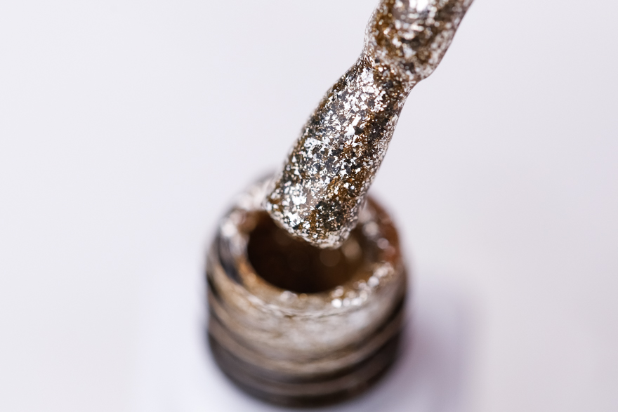 Molekula DIAMOND gel varnish No. 503 (champagne, with sparkles and mica), 6 ml