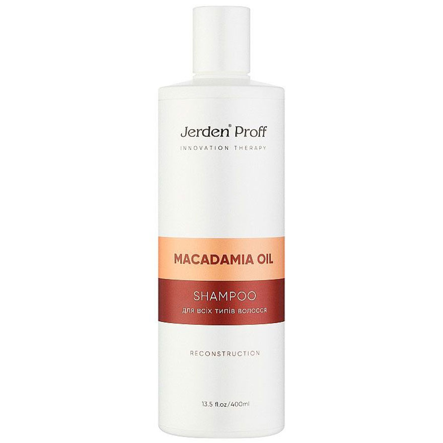 Jerden Proff MACADAMIA OIL Шампунь для всіх типів волосся з олією горіха макадамії, 400 мл