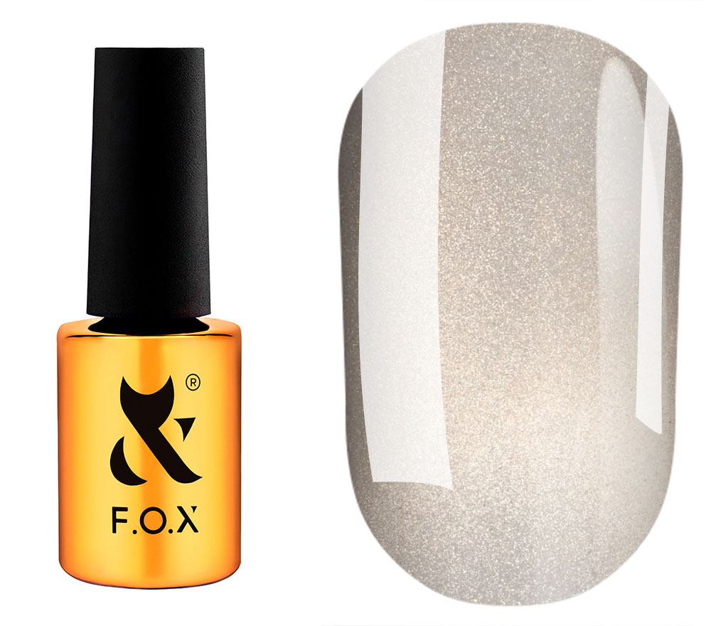 FOX gel varnish No. 408 (dark brown, enamel), 6 ml