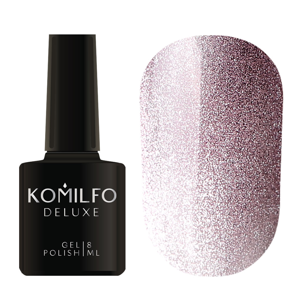 Gel Polish Komilfo 9D Cat's eye Nude 003 (purple, magnetic), 8 ml.