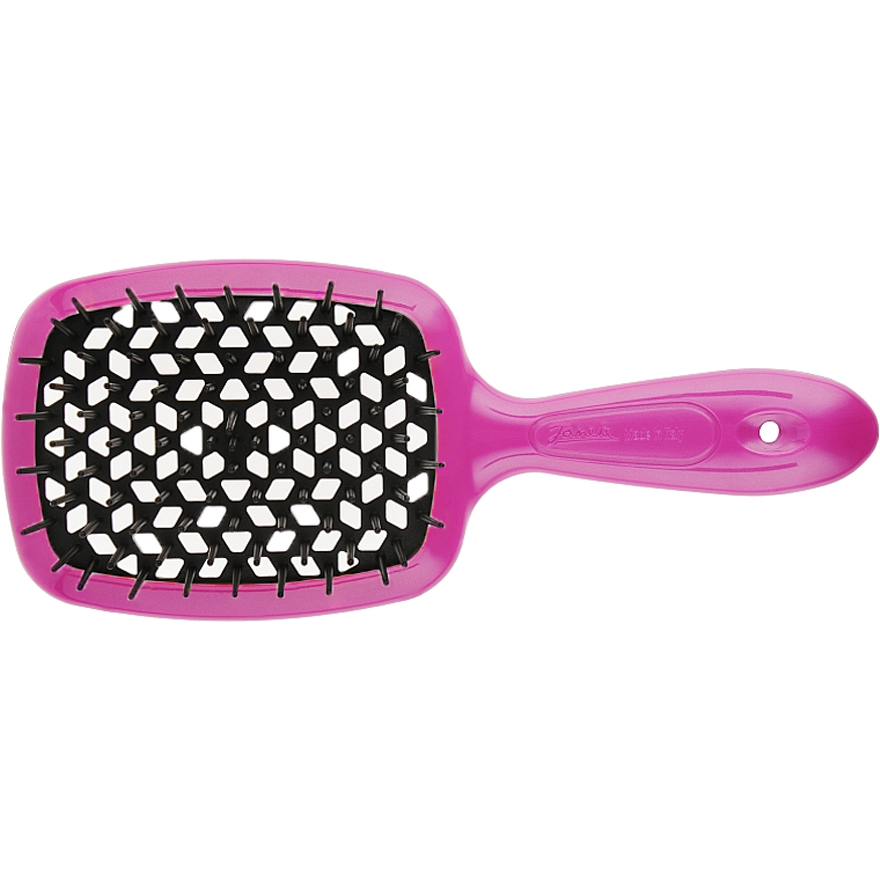 Janeke Superbrush Гребінець для волосся Фуксія з Чорним
