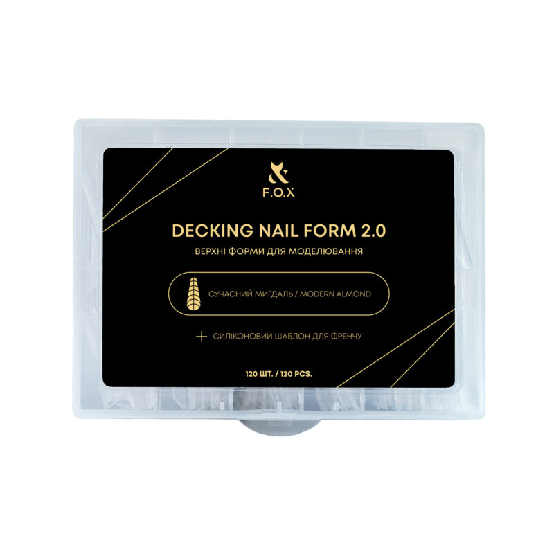F.O.X Top Forms for Modeling Modern Almond Decking Nail form 2.0 (120pcs)