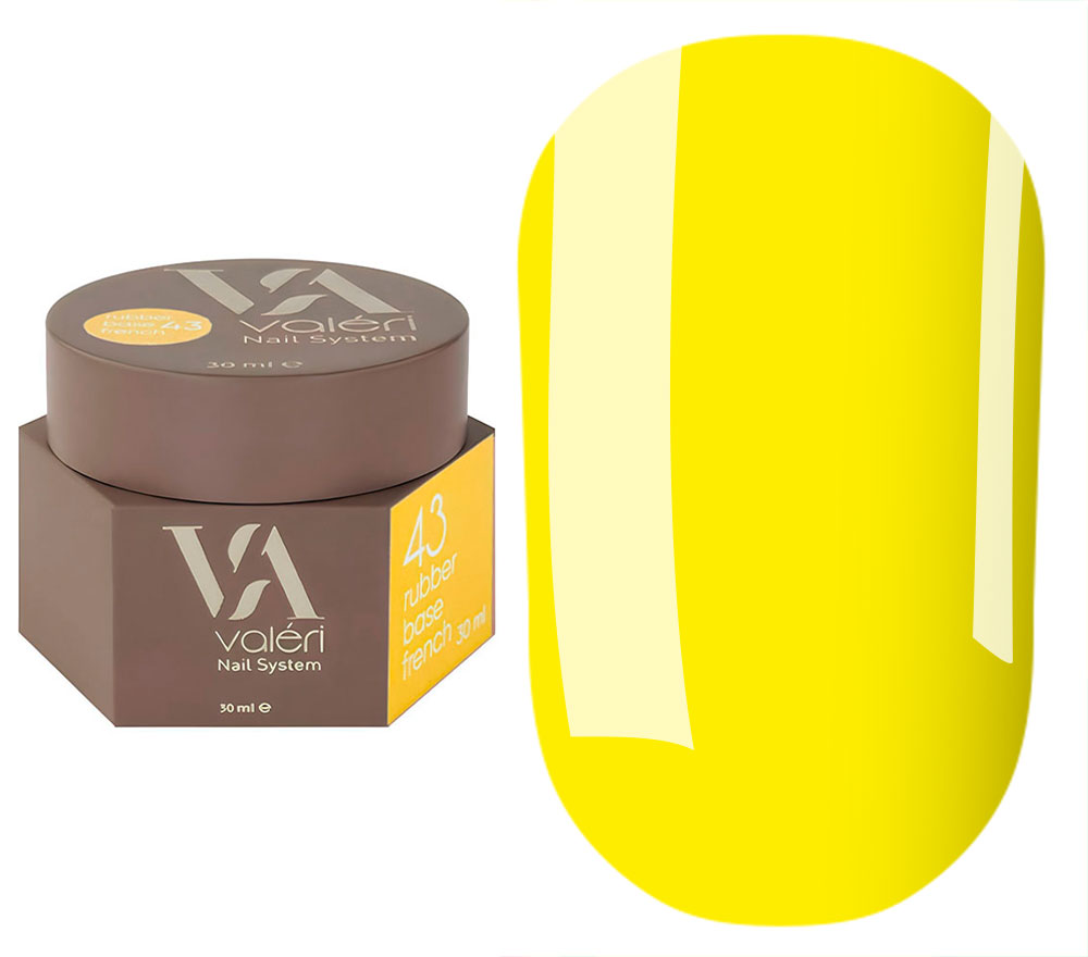 Valeri База для нігтів Rubber Base French №43, 30 мл