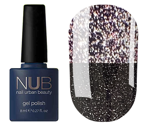Гель-лак NUB NIGHT LIGHT NL4 (баклажановий, світловідбиваючий), 8 мл