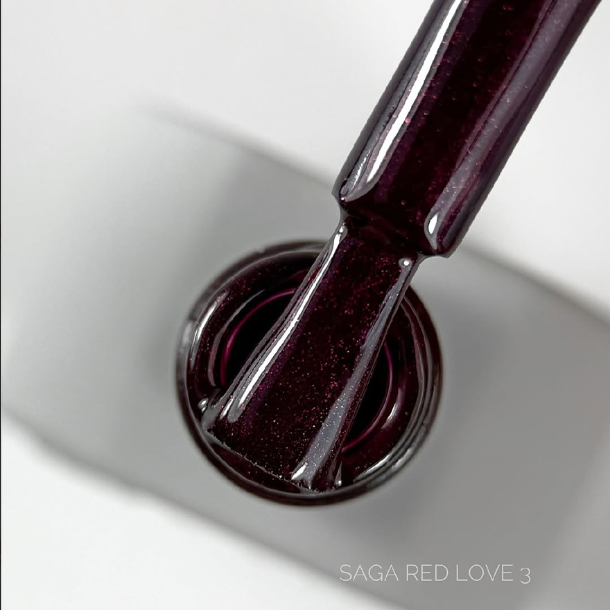 УЦІНКА до 08.2026 SAGA professional Гель-лак Love Red 03, 10 мл