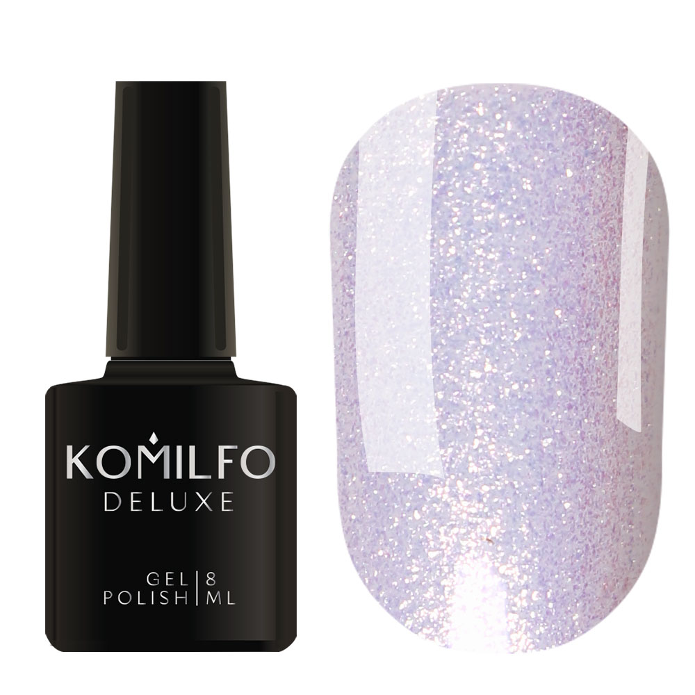 Gel Polish Komilfo DeLuxe Series G012 (pearl white, micro shine), 8 ml.