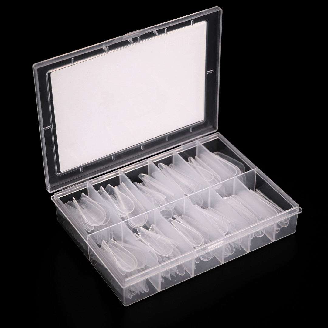 Komilfo Top Nail Forms, Modern - Top Nail Forms, Modern Almond, 120 Pieces