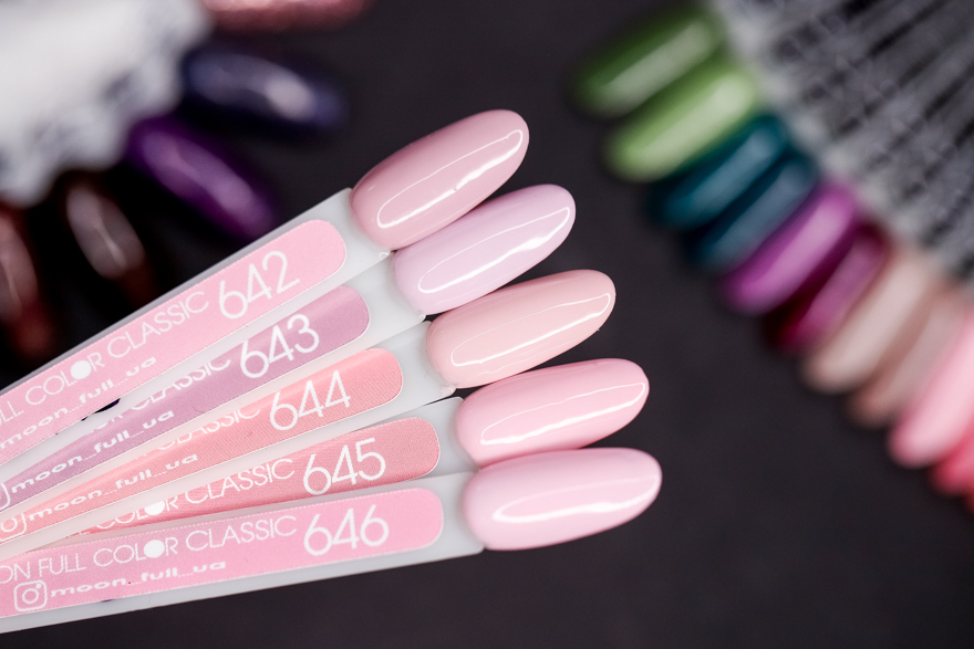 Гель-лак MOON FULL color Gel polish №646 ніжно рожевий зефір, 8 мл
