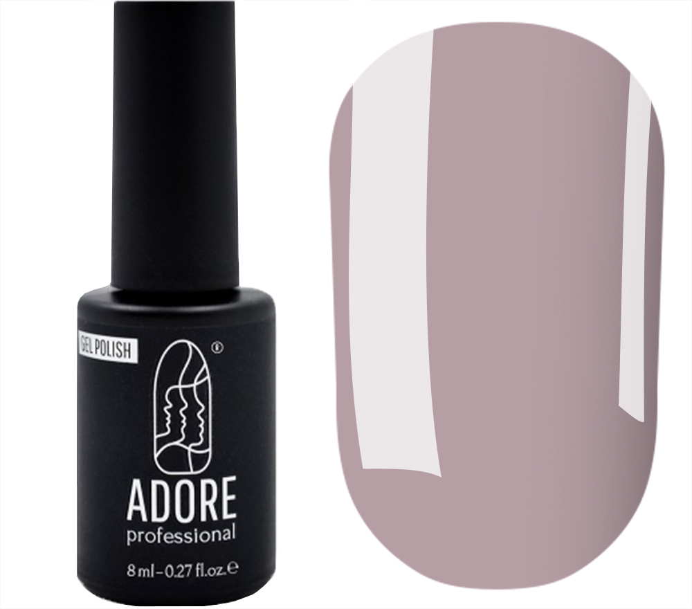 ADORE Professional Гель лак 512 "essenсe" (пыльный лиловый, полупрозрачный), 8 мл
