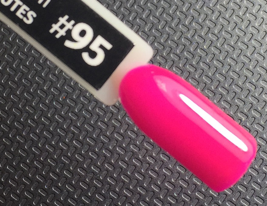 NUB 095 Los Angeles Minutes gel varnish (very bright pink, neon), 8 ml