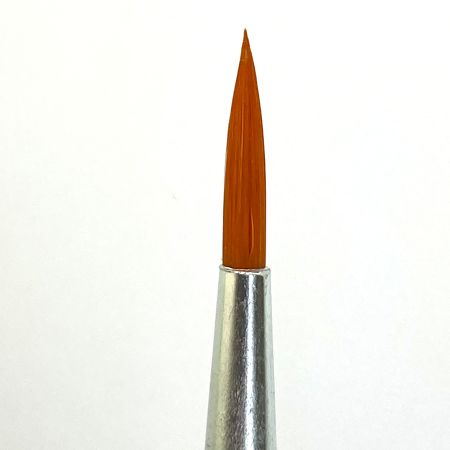 Brushes for face painting, red bristles, 2 pcs.