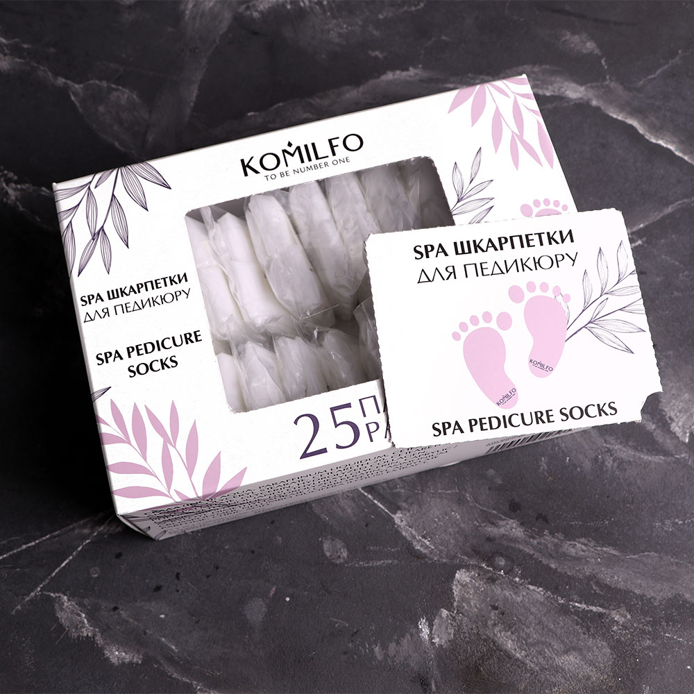 Komilfo SPA носочки для педикюра, 25 пар