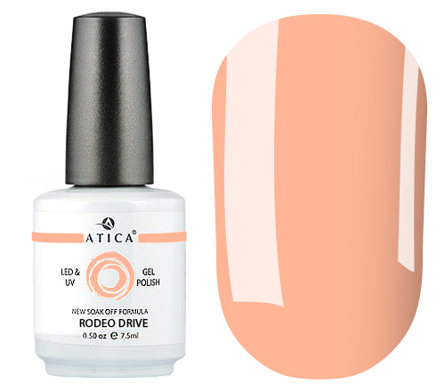 Atica GPM228 Rodeo Drive gel varnish (bright peach, enamel), 7.5 ml