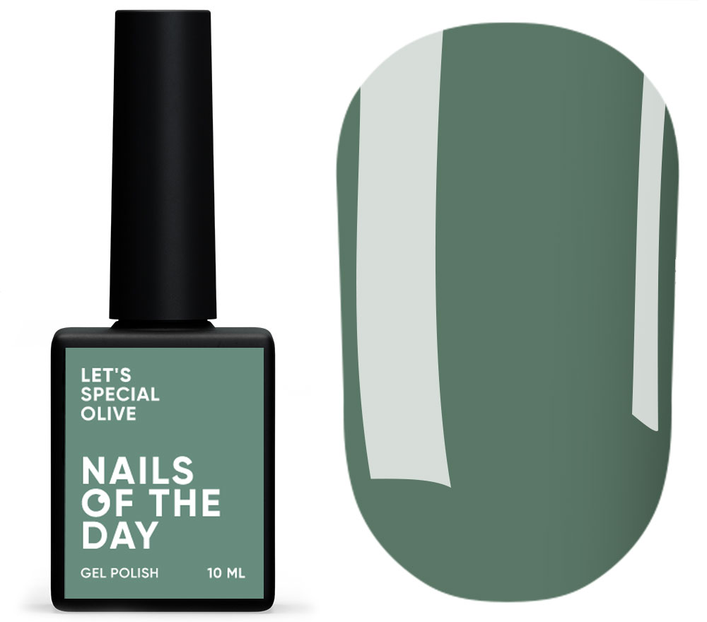 Nails Of The Day Гель-лак Let's special Olive - холодний оливковий, 10 мл