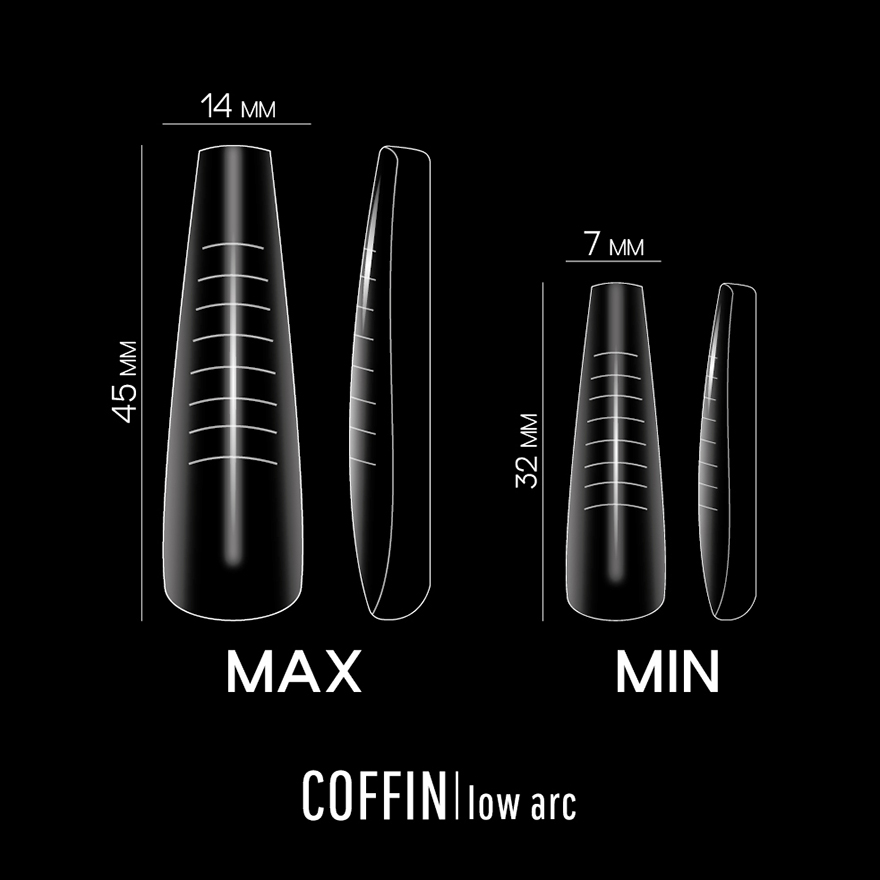 ADORE Professional Upper forms for extension PRO Nail Forms, ballers (coffin), 120 pcs