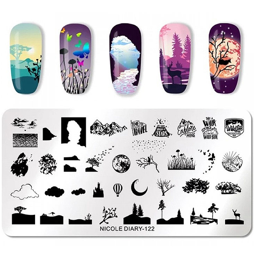 Nicole Diary Stamping plate 122 Nicole Diary Stamping plate 122