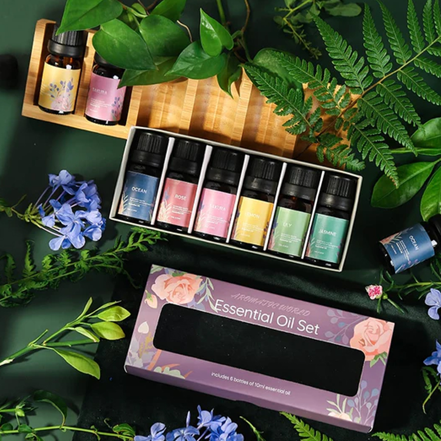 Essential Oil Set Aromatic World - A set of aromatic water-soluble oils (6 * 10 ml)