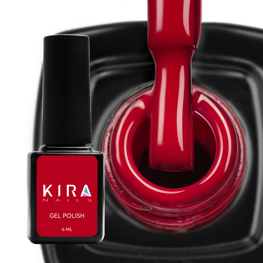 Гель-лак Kira Nails №041 (бордовий, емаль), 6 мл