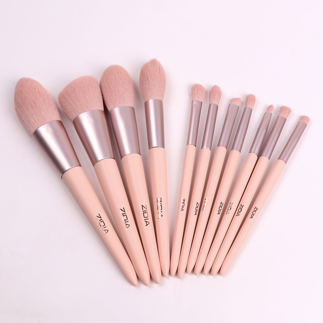 ZIDIA набір пензлів для макіяжу "Makeup Brush Set" в чохлі, 11 шт
