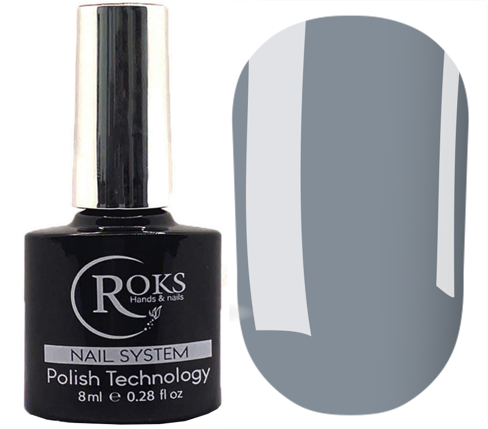 Rubber base French Roks №072 Color Base (пепельно-синий), 8 мл