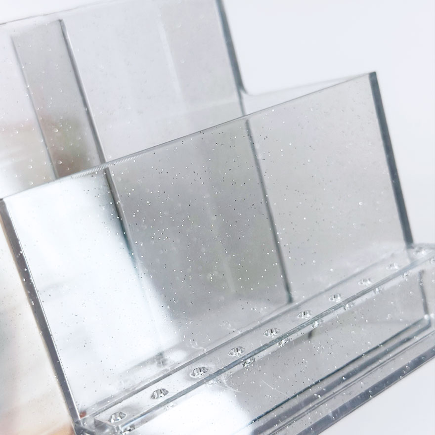 Stand for nail files and brushes on 3 sections (transparent) Stand for nail files and brushes on 3 sections (transparent)