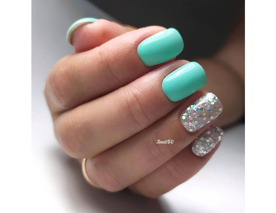 Gel varnish Atica Tiffany GPM68 (light turquoise, enamel), 7.5 ml