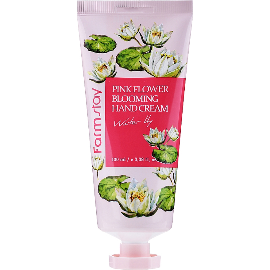 FARMSTAY Pink Flower Blooming Hand Cream Water Lily - Hand Cream, 100 ml