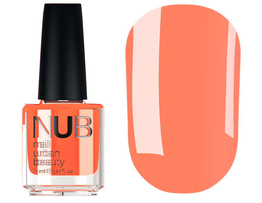 NUB 031 Obvious Orange nail polish (bright orange, neon), 14 ml