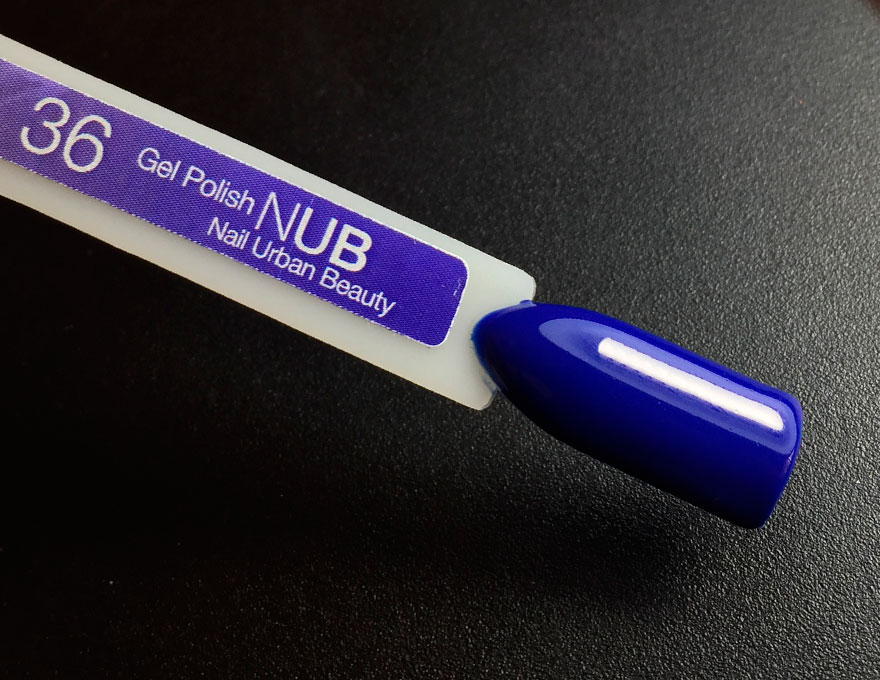 NUB 036 Babydoll gel varnish (dark blue, enamel), 8 ml