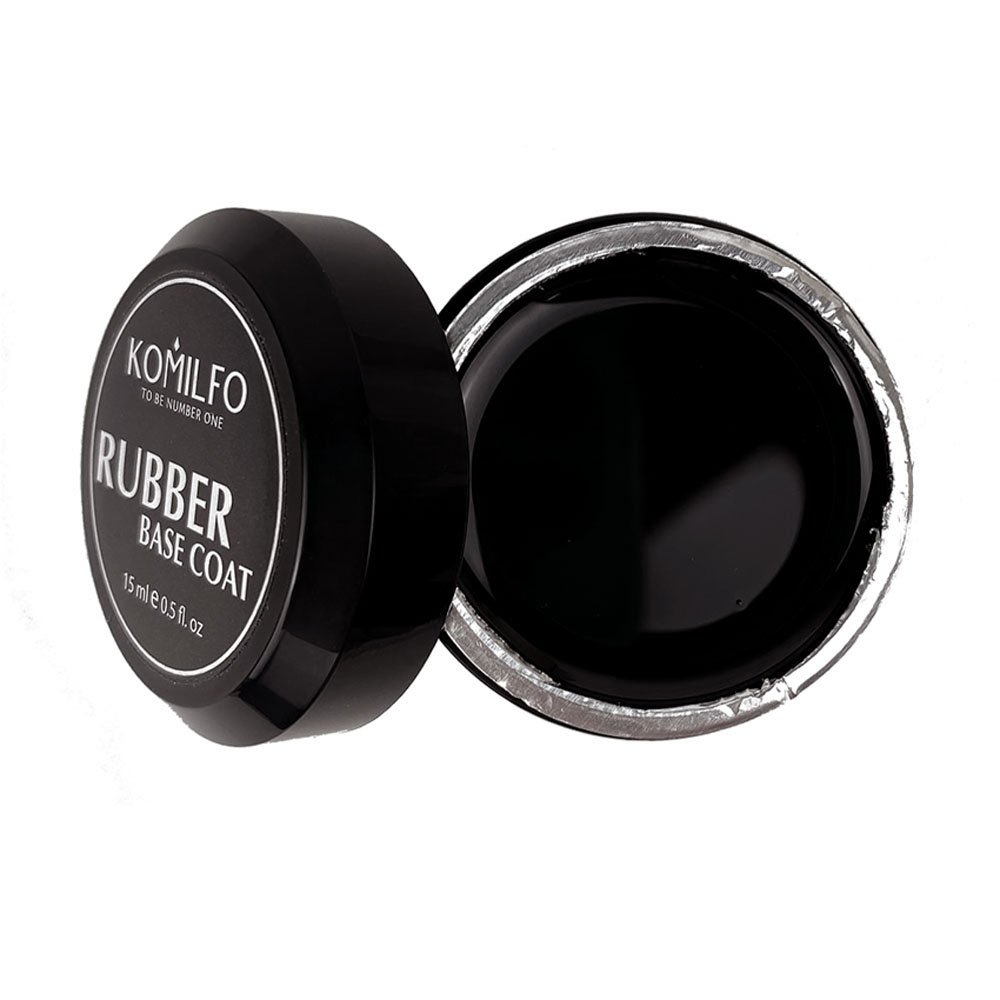 Komilfo Rubber Base Coat - каучукова база для гель-лаку, 15 мл (без пензлика)