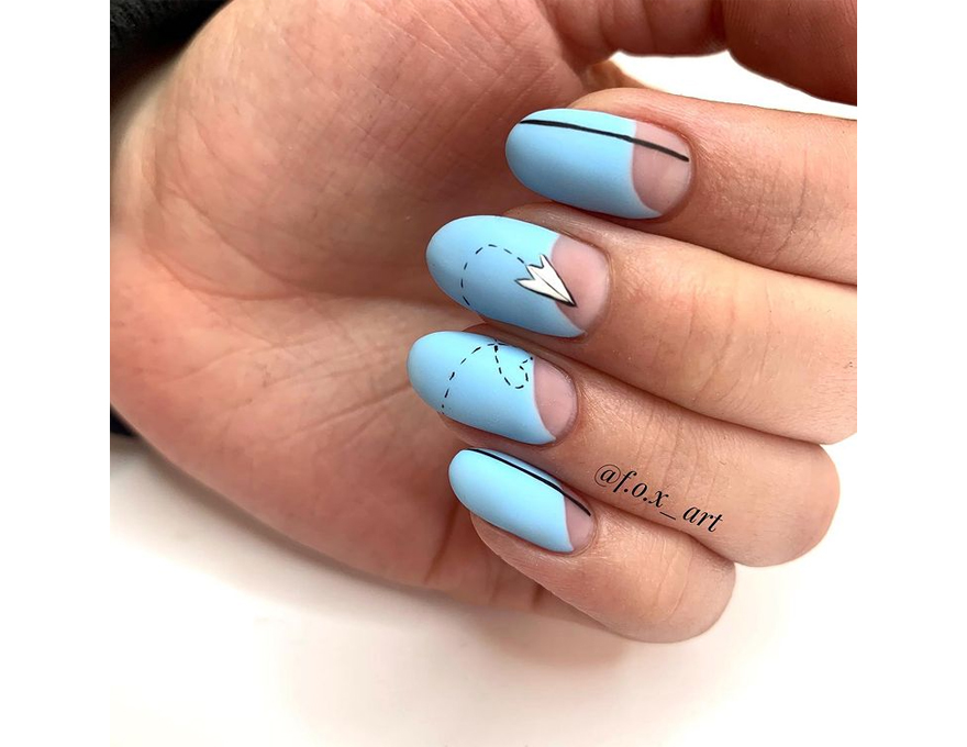 Atica GPM103 Summer Sky gel varnish (summer blue, enamel), 7.5 ml