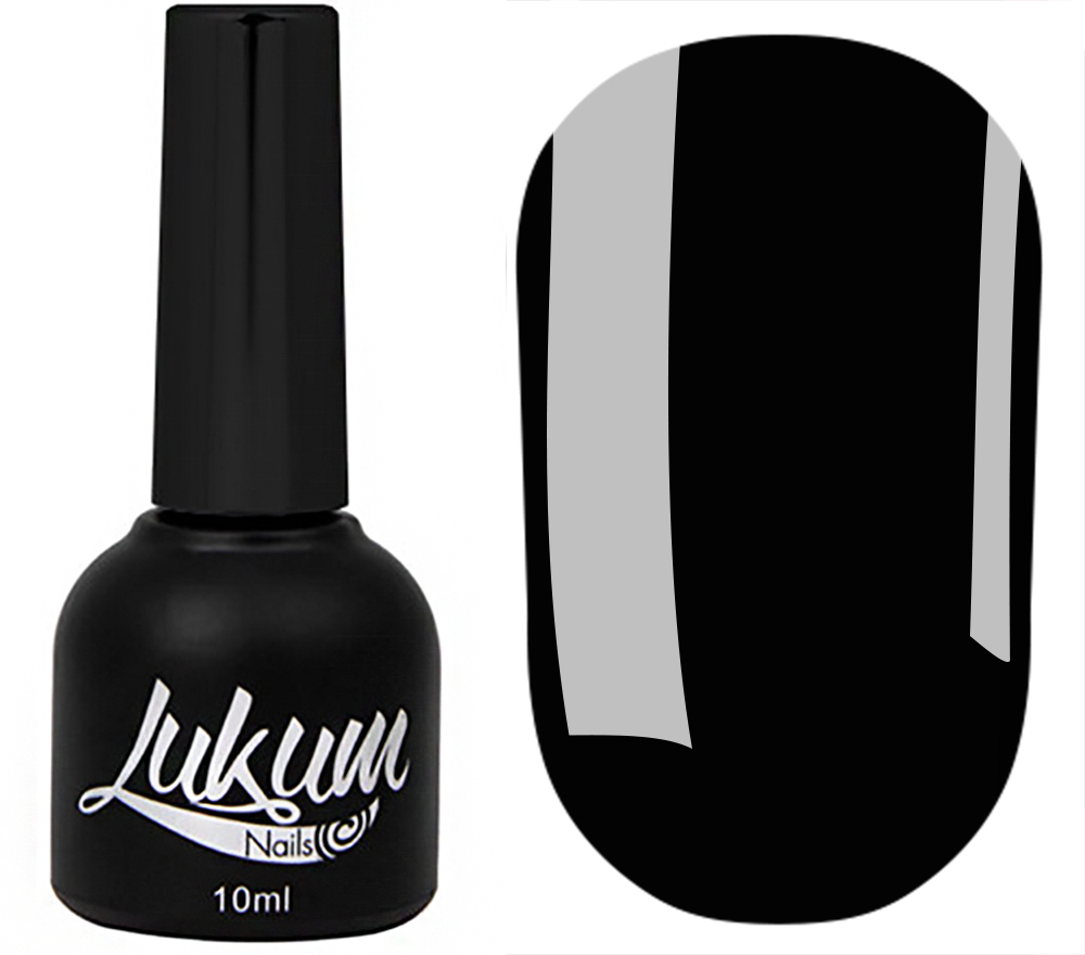 Гель-лак Lukum № 141 (черный, эмаль), 10 мл