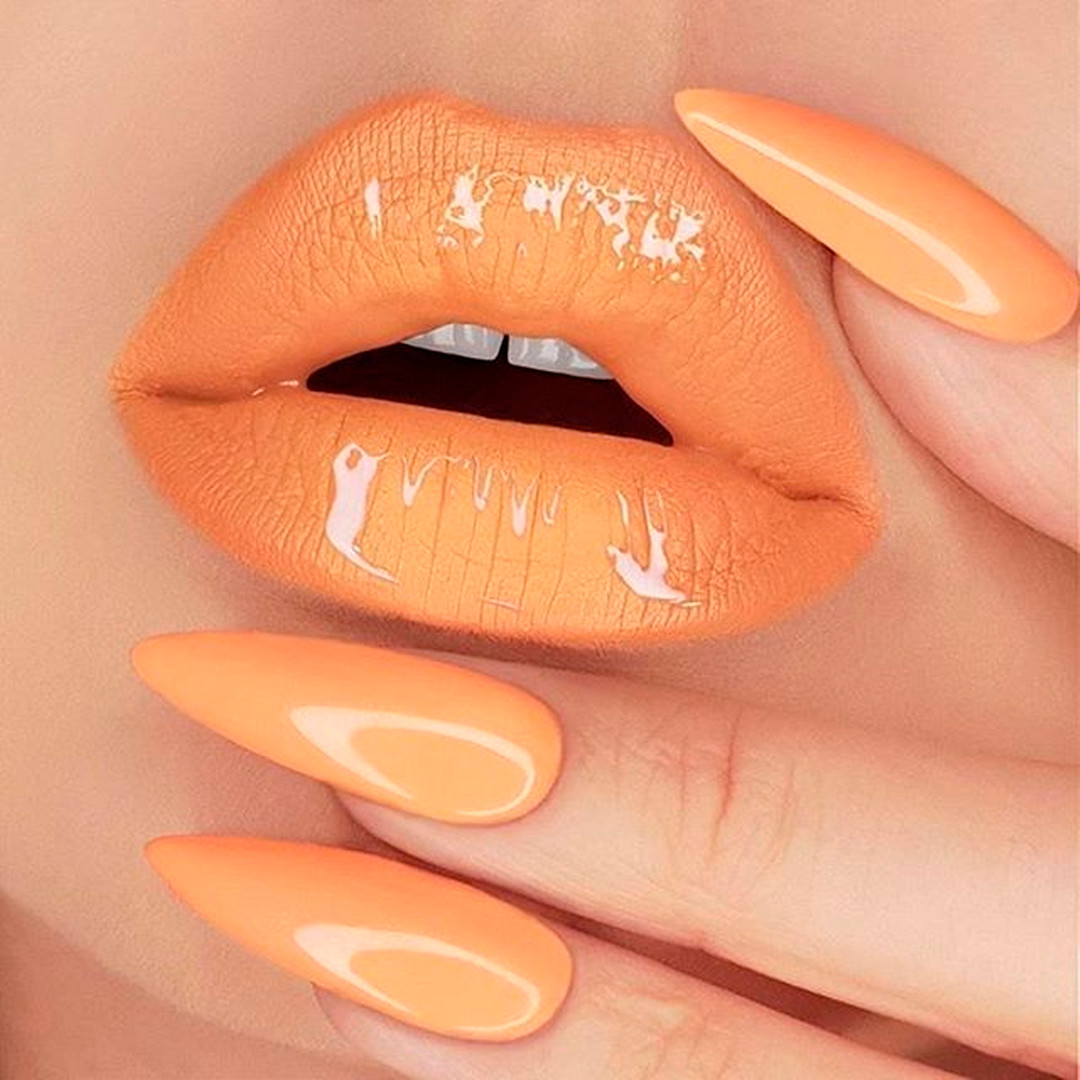 Gel Polish Komilfo Deluxe Series D317 Tangerine orange (tangerine orange, enamel), 15 ml.