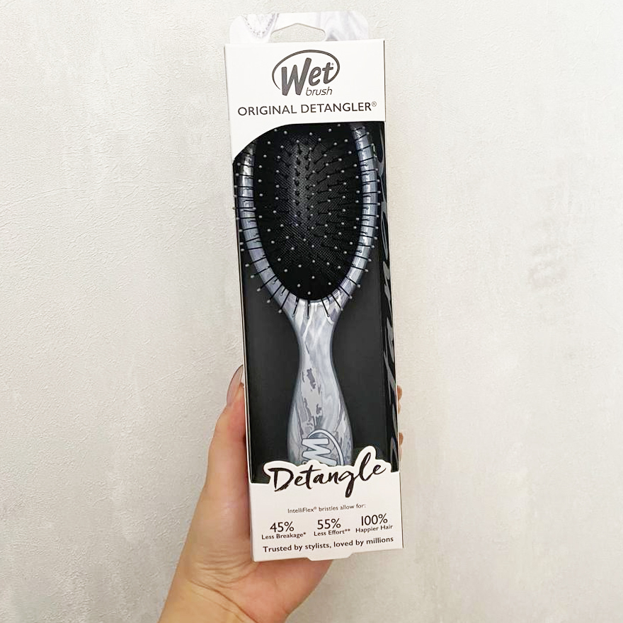 WET BRUSH Hair brush ORIGINAL DETANGLER - Metallic Marble - Silver