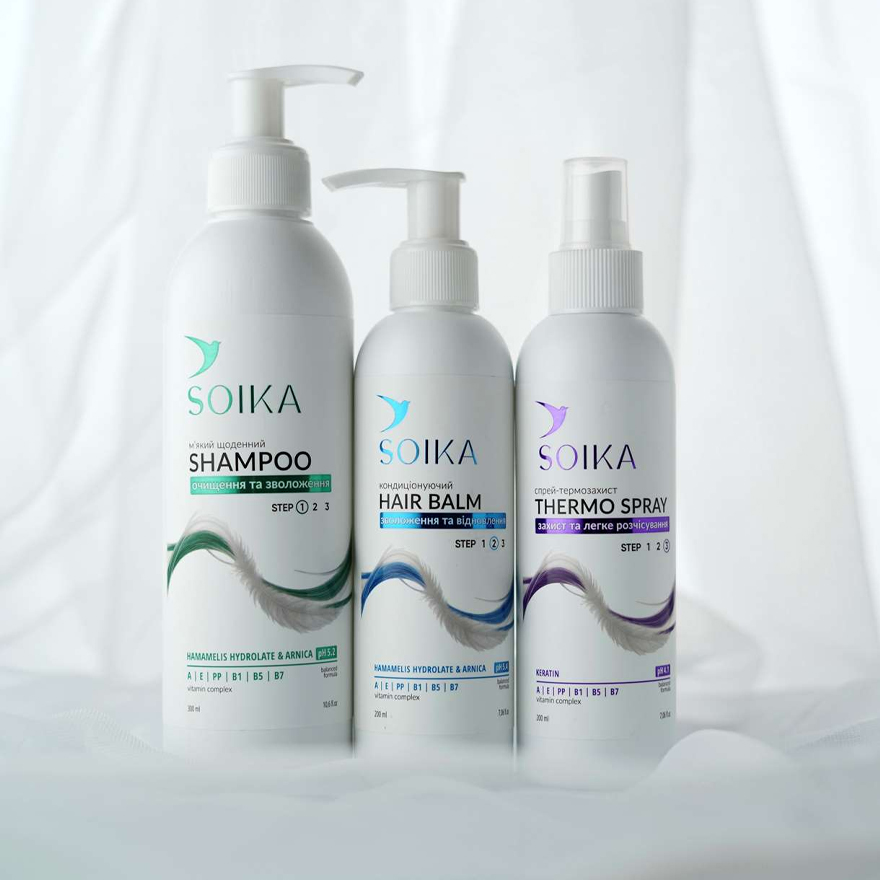 SOIKA Heat protection spray Protection and easy combing, 200 ml