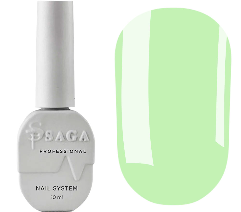 SAGA professional Gel Polish Marmalade 1 (green-yellow with flakes), 9 ml SAGA professional Gel Polish Marmalade 1 (green-yellow with flakes), 9 ml