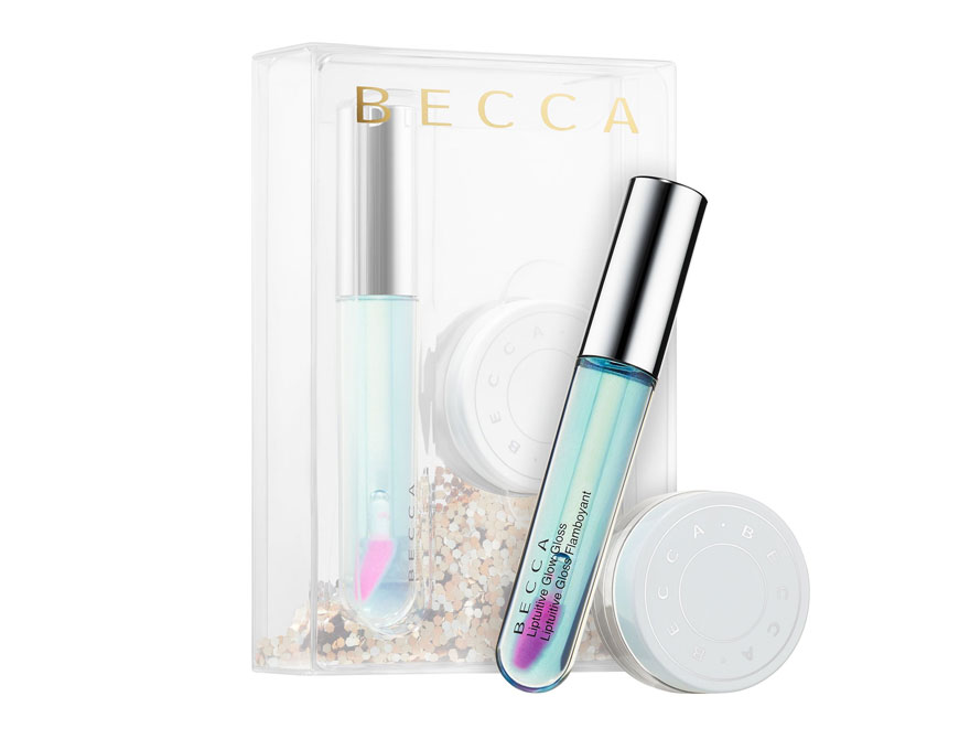 BECCA Glow Setting Powder & Lip gloss Duo - Face powder and lip gloss