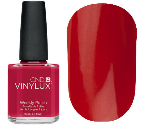 Лак CND Vinylux Weekly Polish - 143 Rouge Red (червоний, емаль), 15мл