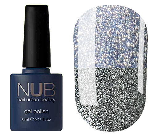 Гель-лак NUB NIGHT LIGHT NL1 (сріблястий, світловідбиваючий), 8 мл
