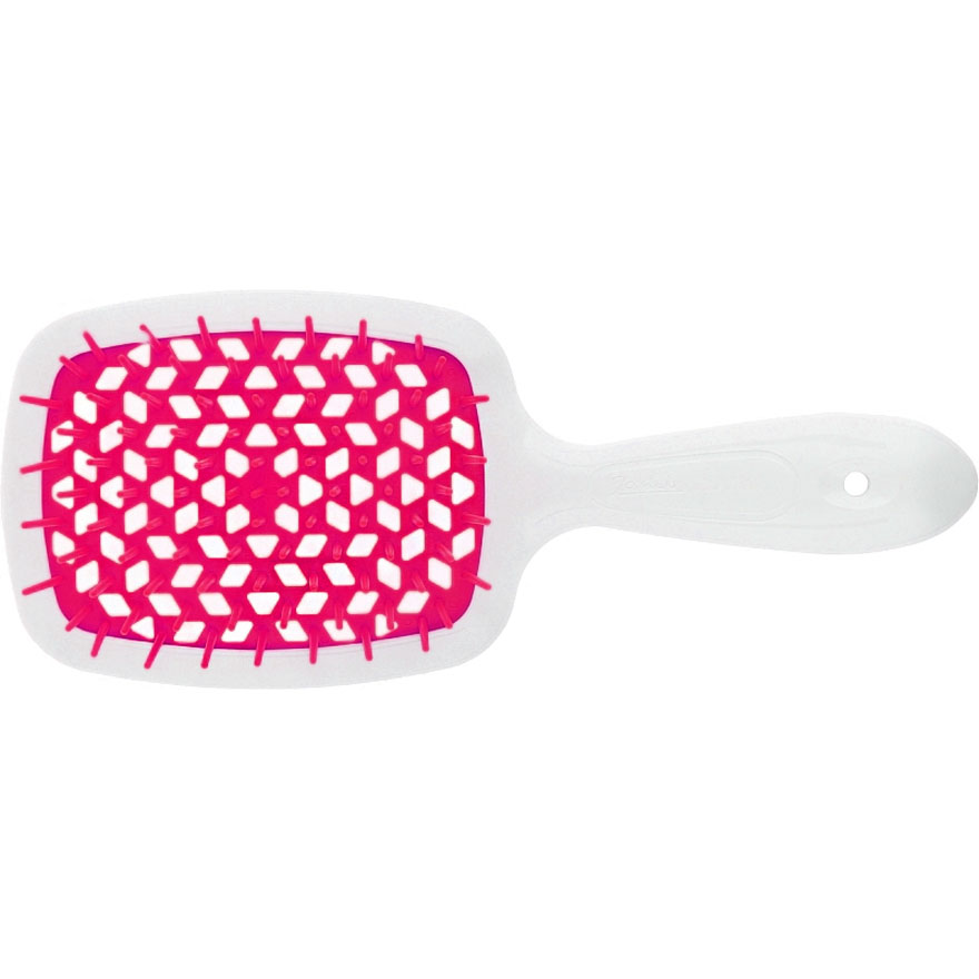 Janeke Superbrush Гребінець для волосся Білий з фуксією